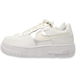 Size 8.5 - Nike Air Force 1 Low Pixel Summit White Silver Trainers DC1160-100