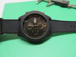 Mens lacoste designer wrist watch black dial chronograph lc.79.1.47.2649