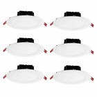 6” LED Canless Recessed Light Set Of 6 Commercial Electric 100559179710W