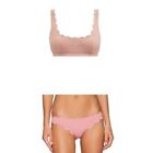 Marysia Pink Mini Palm Springs Top L & Antibes Bikini Bottoms XL 2pc swim set