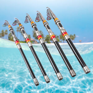 New ListingCarbon Fiber Telescopic Fishing Rod Sea 1.8-3.6 Saltwater Portable Spinning Pole