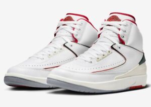 Nike Air Jordan 2 Retro Origins White Fire Red DR8884-101 Mens New