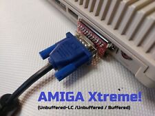Commodore Amiga 500 500+ 600 1200 DB23 RGB video VGA adapter buffered Xtreme