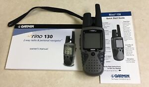 Garmin Rino 130 Handheld Hiking GPS Navigator & 2-Way Radio Walkie Talkie