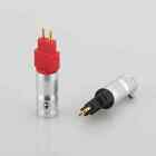 Pair Gold Plated Headphone Cable Pins Adapter for HD580 HD600 HD650 HD660S