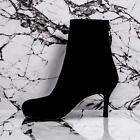New STUART WEITZMAN Boots ANKLE BOOTS Booties SUEDE Leather Black SZ 8 B  Spain