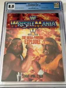 WrestleMania V 1989 Program - CGC 8.0