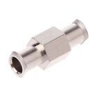 Luer Lock Adapter Coupler Nickel Plated Brass Female to Female Fitting Connector