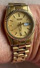 Ladies Seiko Day/Date Gold Toned Watch