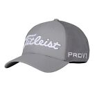 New 2023 Titleist Tour  Sports Mesh Golf Hat Fitted Cap Gray S/M, M/L , L/XL
