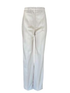 Max Mara Women's Beige Agami Straight Pants Size 8 NWT