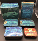 Vintage Tobacco Tins Cans Edgeworth Richmond VA Dr Rumney's Mentho. LOT 6 Hinged
