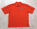 Florida Gators Polo Shirt PGA Golf Mens Large Orange Short Sleeve Embroidered