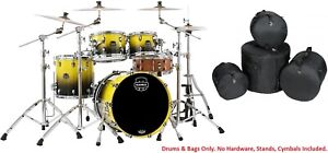 Mapex Saturn Sulphur Fade Jazz Drum Set 20x16/10x7/12x8/14x14 4pc Shells & Bags