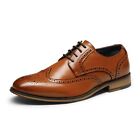 Men's Brogues Derby Shoes Formal Oxford Shoes Dress Shoes -Wide Size 6.5-15