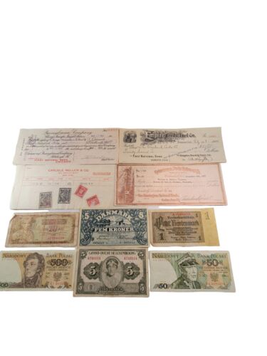 New ListingAntique Old Foreign World Currency Foreign Banknotes Money