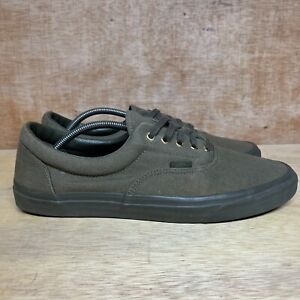 Vans Authentic Army Green Canvas Shoes Sneakers 751505 Men Size 13