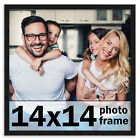 14x14 Frame Black Picture Frame Modern Photo Frame UV Acrylic, Acid Free no Mat