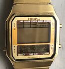 Vintage Seiko D409-5009 Mens Memo LCD Alarm Chronograph Wristwatch