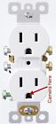 CCTV 4K HD WiFi Wall Outlet Receptacle Spy Camera (Round/White)