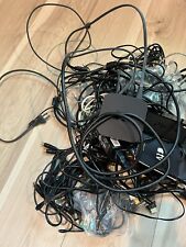 LARGE LOT OF ELECTRONIC CABLES, CHARGER, APPLE TV, ETC