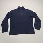 Ralph Lauren Polo Sweater Adult Large Blue Comfort Half Zip Long Sleeve Mens