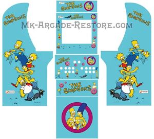 Arcade1Up The Simpsons Side Art Arcade Cabinet Artwork Graphics Decals