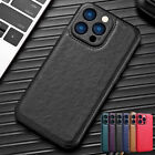 Leather Slim Case Shockproof Camera Lens For iPhone 15 14 Pro Max 13 12 11 XS XR