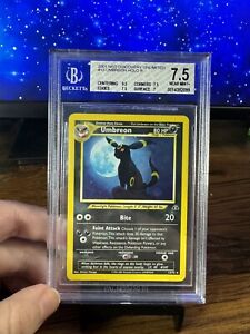 Pokemon 2001 Umbreon-Holo #13 Holo Unlimited Neo Discovery BGS 7.5