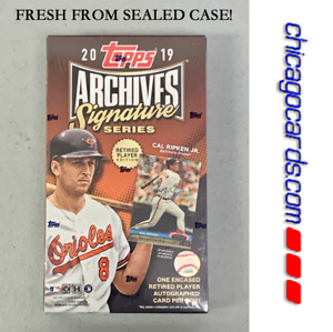 2019 Topps Archives Signature BB Retired Player Factory Sealed HOBBY Box 1 AUTO