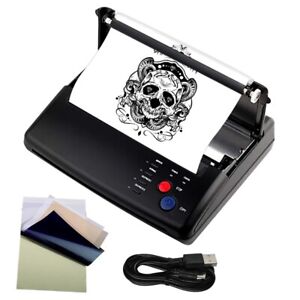Tattoo Transfer Stencil Machine Thermal Copier Printer with 10 Bonus Papers