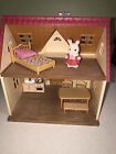 Vtg Sylvanian Family Calico Critters Red Roof Cozy Cottage Starter House Home