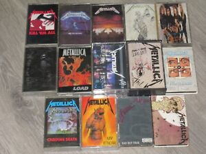 New ListingLot of 14 Metallica Cassettes! (SM/creeping/jump fire/kill/ride/master/justic/ga