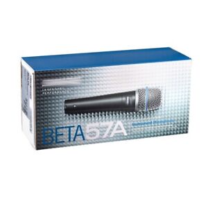 Beta 57A Microphone Shure Supercardioid Dynamic Instrument New Free Shipping