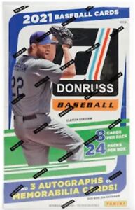 2021 Panini Donruss Baseball Factory Sealed Hobby Box 24 Packs 3 Hits Per Box!!!
