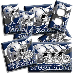 DALLAS COWBOYS FOOTBALL TEAM LIGHT SWITCH OUTLET WALL PLATE MAN CAVE SPORT DECOR