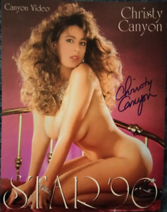 CHRISTY CANYON SIGNED STAR 90 SLICK w/ PIC PROOF!