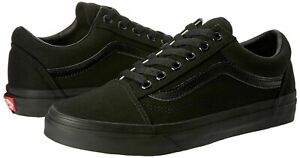 Vans OLD SKOOL Unisex Canvas Sneakers Skateboard Shoes Black 4.5M/6.0W