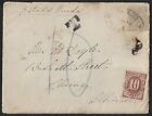 US NAVAJAS  15c RATE POSTAGE DUE COVER 1887 RARE CDS
