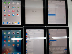 Lot of 6 - Apple iPad 2nd Gen 16GB WiFi A1395 Silver/Black iOS 9.3.5
