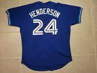 90s AUTHENTIC VINTAGE RICKY HENDERSON BLUE JAYS JERSEY 48 XL RUSSELL BASEBALL