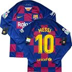 2019/20 Barcelona Home Jersey #10 Messi Small Nike Long Sleeve Laliga Patch NEW