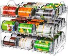 Can Rack Organizer Stackable Can Organizer Holds  Upto 36 Cans Utopia Kitchen
