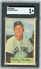 Mickey Mantle 1954 Bowman #65 New York Yankees SGC 1