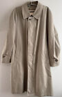 VTG Brooks Brothers Long Button Trench Coat 38R Wool Lined Zip Out USA Made Tan