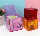 Acrylic Box with Lid Make-up Storage Desk Organizer Cosmetics Vanity Case Decor