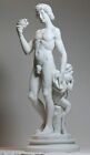 Greek Roman God Dionysus Bacchus & Faun by Michelangelo Statue Sculpture