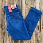 Levi's Jeans Women's 12 Blue Mid Rise Skinny Stretch Dark Washed $54 NEW