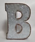 Galvanized Metel Letter B Wall or Table Decor
