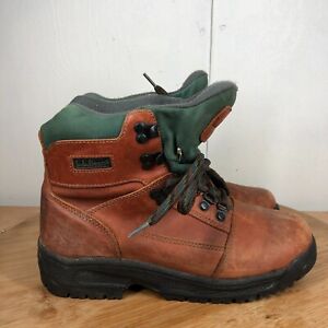 LL Bean Hiking Boots Womens 7.5 M Vintage GTX Waterproof Brown Leather Trail